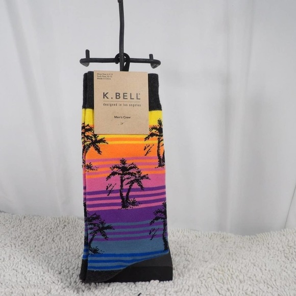 K.Bell  Mens Crew Shoe Size 6.5- 12 Sock Size 10-13 - Picture 1 of 5